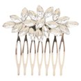 thumbnail image 1 of Guardurnaity Peinetas de boda únicas y exquisitas para novias hechas con aleación resistente y duradera Plata elegante Type3 NO3, 1 of 6