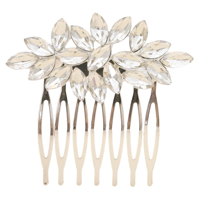 Guardurnaity Peinetas de boda únicas y exquisitas para novias hechas con aleación resistente y duradera Plata elegante Type3 NO3