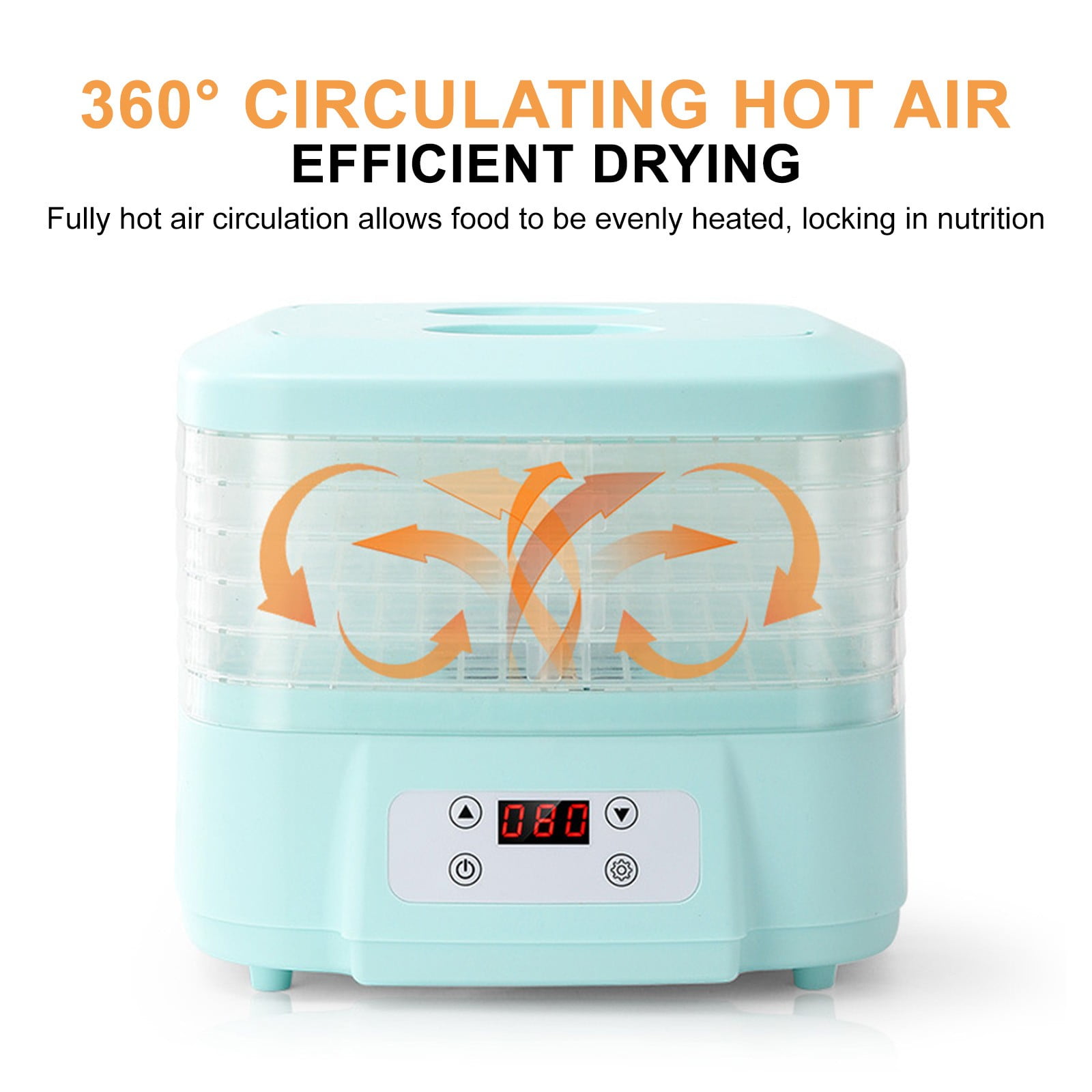 2024 new Freeze Dryer, Dryer Machine for Home for Candy & Snacks, 360° Airflow Food Dehydrator Machine, Trays Jerky Dryer with Digital Adjustable Timer & Temperature Control For Meat Vegetables Fruits