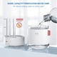 thumbnail image 3 of Humidificador de 500 ml, humidificador de vapor frío, humidificador ultrasónico silencioso con luz nocturna, humidificador de escritorio USB con apagado automático al agotarse el agua, para el hogar y, 3 of 5
