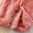 thumbnail image 4 of Hwmodou Baby Bodysuits Girls Unisex Solid Long Sleeve Warm Clothing Romper Jumpsuit Fall Winter Baggy Crawl Suit,3-6M, 4 of 6