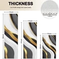 thumbnail image 4 of Black White Gold Wave Marble Kitchen Rugs Sets Of 3,Kitchen Runner Rugs Non Skid Washable,Decorative Kitchen Floor Mats for Kitchen,Sink,Laundry,17"x30"+ 17"x47" + 17"x59", 4 of 6