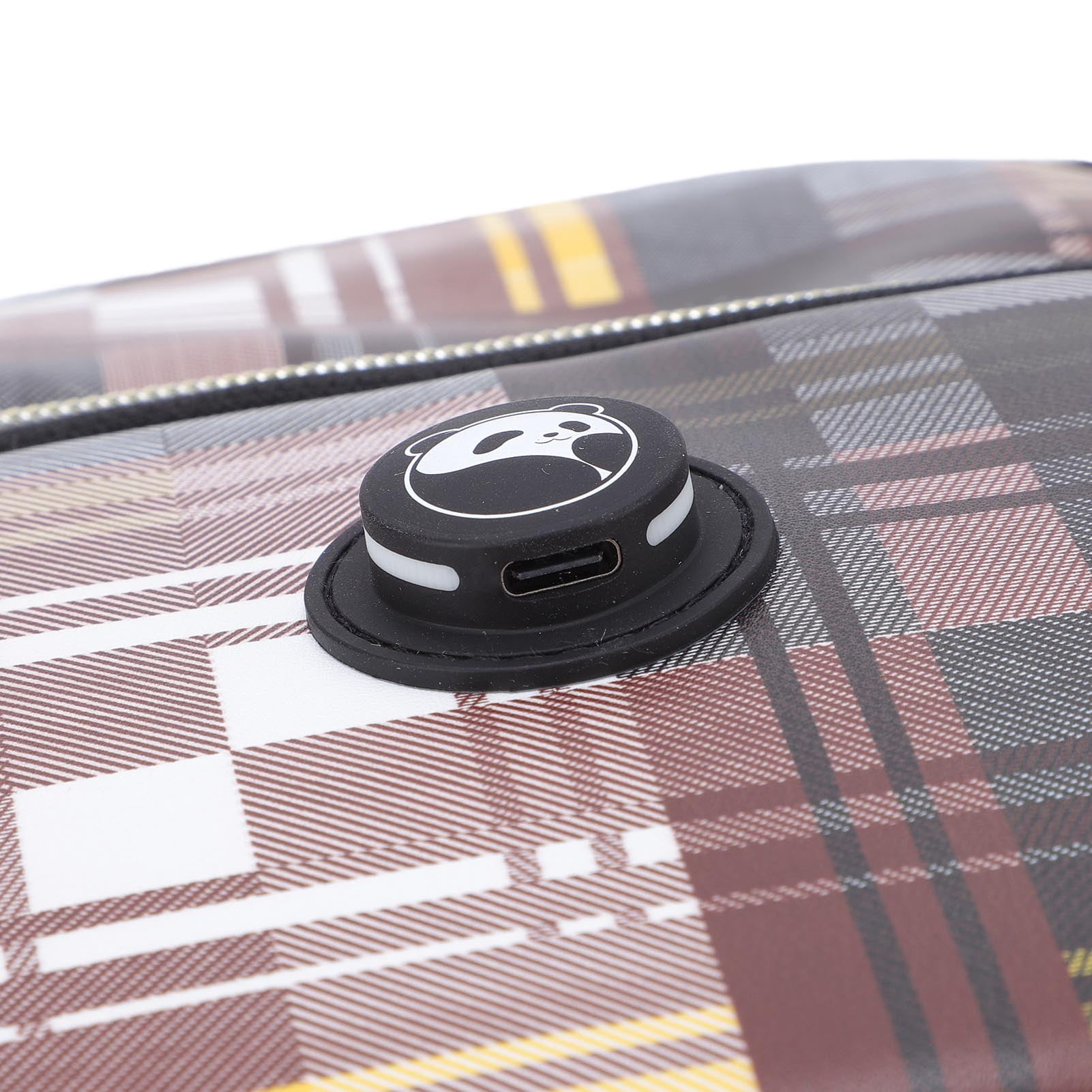 BIMZUC Insulated Baby Bottle Warmer Bag Canvas USB Heated Breastmilk Storage Travel Cooler with Shoulder Strap for Picnic Work, Portable 9.8 in / 25 cm