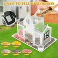 thumbnail image 4 of Solar Bird Feeders House for Outside Hanging, Metal Wild Bird Feeder for Outdoors Large Capacity Cardinal Birdfeeder Birdhouses Metal Bird Feeding Station White, 4 of 11