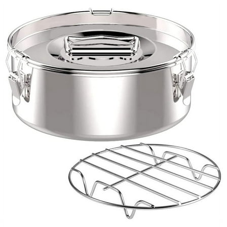 Flanera 6-Quart Stainless Steel Non-stick Flan Mold with Lid