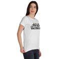 thumbnail image 2 of Inkmeso Womens Just Vaccinated Funny Pro-Vaccine scoop-neck T-shirt Casual Tee, 2 of 8