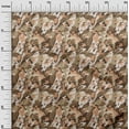 thumbnail image 3 of oneOone Tissu en Coton Flex Brun Abstrait pour Robe Tissu Imprimé au Mètre 40 Pouces de Large, 3 of 4