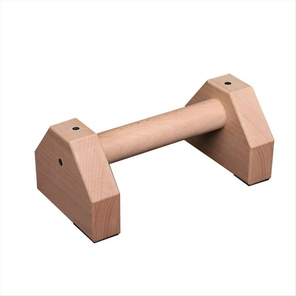 Rollbacks & More Push-Up Stand Wood Pushup Bars Non-Slip Base Exercise Home Workout Equipment Handle Stands for Strength Training 25CM