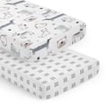 thumbnail image 1 of Sábanas ajustables Sweet Jojo Designs Cachorros 132x71x20 cm x2, 1 of 6