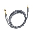 thumbnail image 3 of Cable de audio AUX para guitarra eléctrica, compatible con interfaces de audio y ecualizadores. 1 metro, 3 of 9