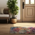 thumbnail image 5 of Rug Branch Savannah 2' x 2' (Exact Size: 2'3" x 2') Boho Indoor Doormat Rug, Yellow Blue, Abstract - Entryway, Hallway, Bathroom, and Kitchen, 5 of 7