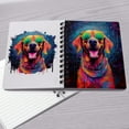 thumbnail image 4 of Hippie Rhodesian Ridgeback Portrait oil painting Watercolor Tie-dye Vintage Spiral Bound Journal Ridgebacks Dog Lover Gifts 5x7in Spiral Notebook - 00015, 4 of 5
