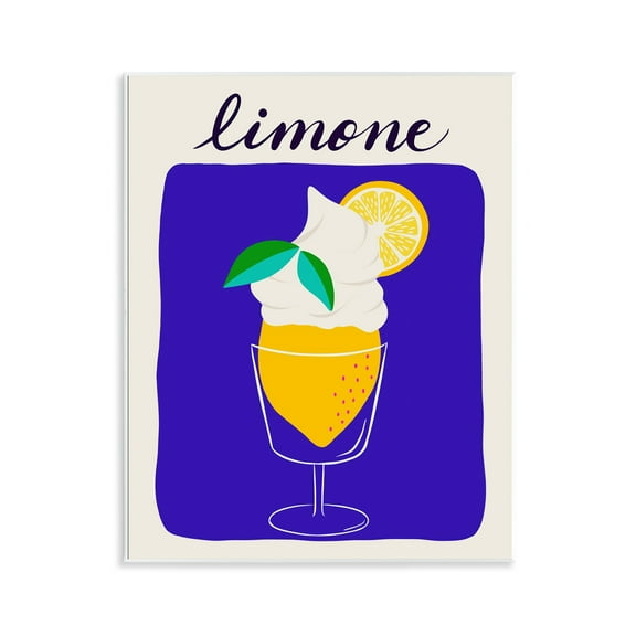 Stupell Industries Limone Citrus Dessert Food & Beverage Painting Unframed Art Print Wall Art, 11 x 14