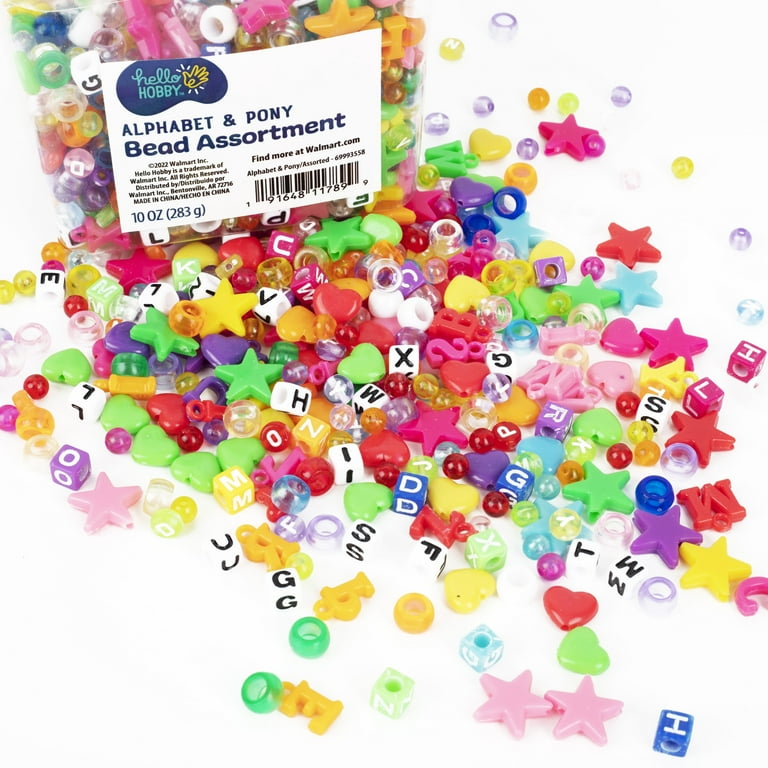 Hello Hobby Alphabet Beads - 900 Piece