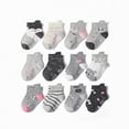 thumbnail image 2 of HCNTES Toddler Kid Socks Set Non Slip Crew Socks for Girls Boys Spring Summer 1T 2T 3T 4T 5T 6T 7T Children Wear(L01-B,5-7 Years), 2 of 4