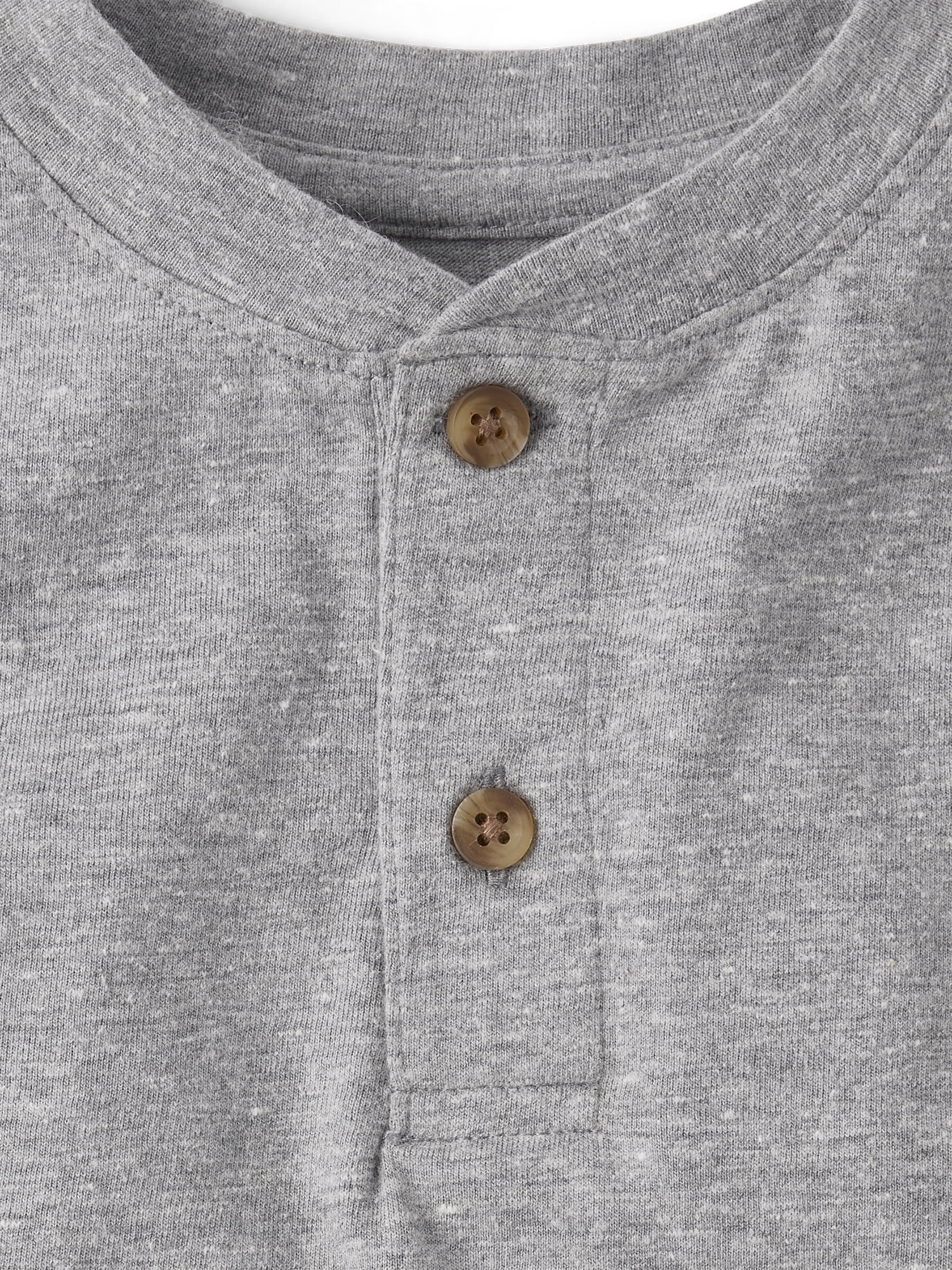 The Children's Place Boys Long Sleeve Marled Henley Top, Sizes XS-XXL