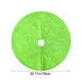 thumbnail image 3 of Fmbmuo Green Christmas Tree Skirt 30.71 Inch Plain Color Christmas Decorations, Polyester Festive Rustic Vintage Tree Skirt and Complete Your Holiday Decor, 3 of 5