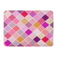 thumbnail image 1 of YUSDECOR Purple Abstract Colorful Playful Multicolor Geometric Dots Tiles Pattern Pink Cute Red Childish Rug Doormat Bath Mat 23.6x15.7 inch, 1 of 1