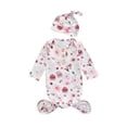 thumbnail image 1 of Robes de Nuit Unisexes pour Bébé, Ensemble de Pyjama avec Sac de Couchage à Manches Longues et Chapeau, 1 of 9