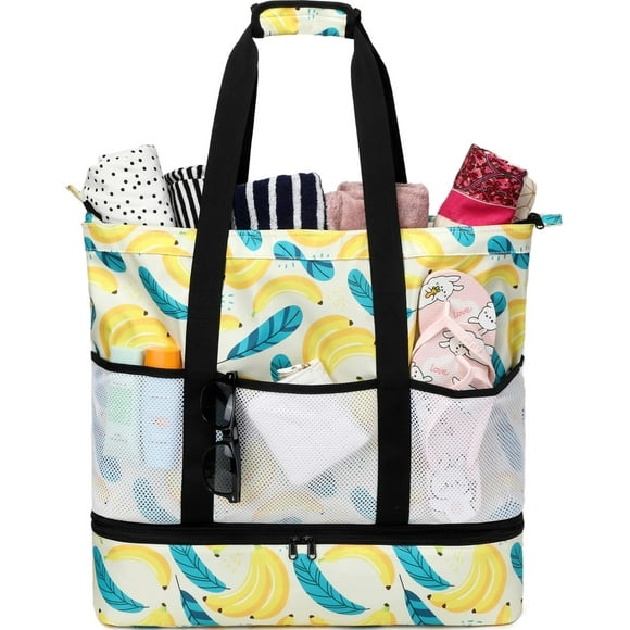 Bolsa de Playa Impermeable DSIUE con Refrigerador para Mujeres