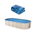 thumbnail image 1 of VEVOR Oval Pool Liner 15x30ft Overlap Style Pool Liner 54in Wall Height Durable, 1 of 9