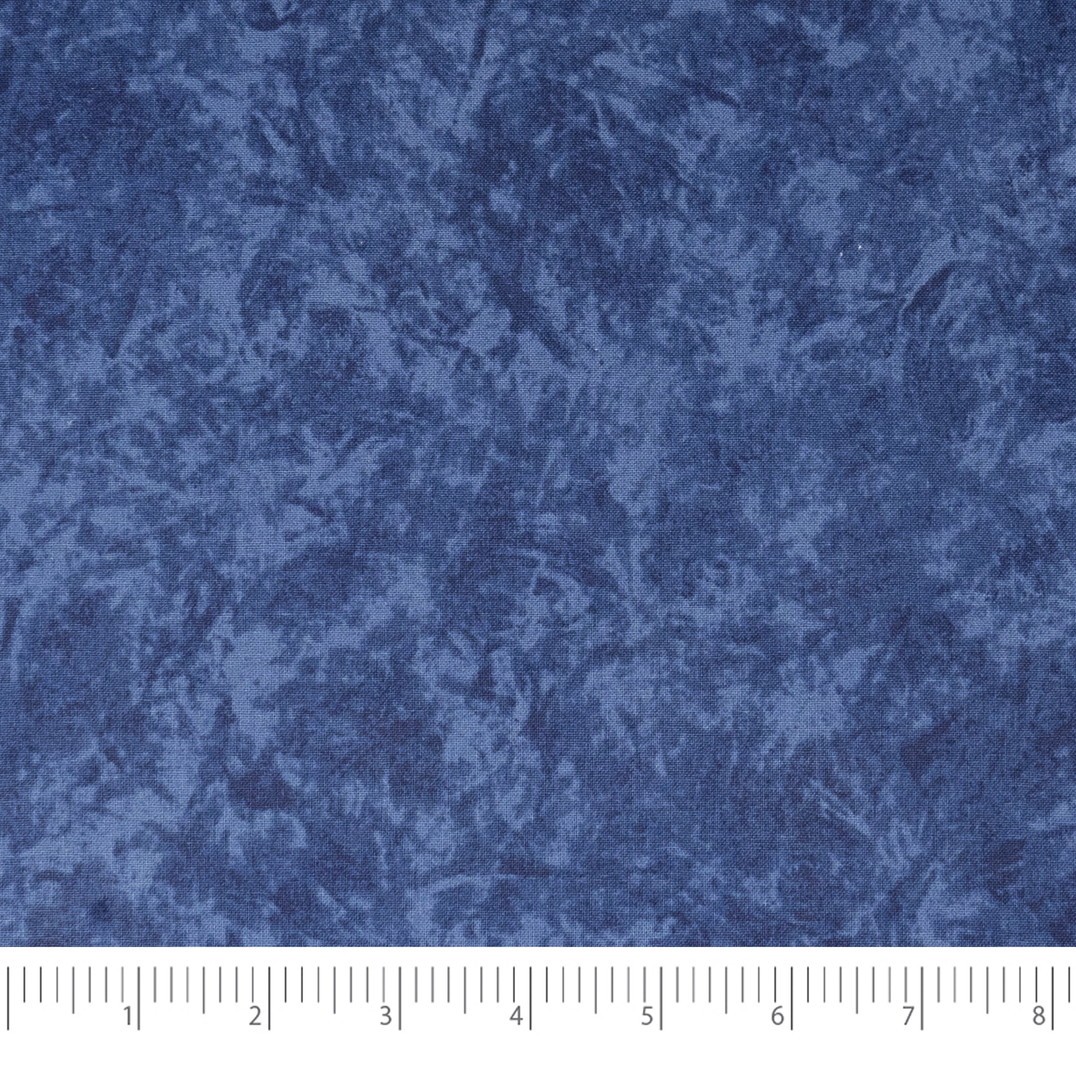 Waverly Inspirations 1 Yard Cut 100% Cotton Prints Fabric, Navy Batik, 44" Wide for Quilting & Sewing