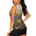 thumbnail image 3 of Balery Vibrant Wildflower Meadow Camiseta sin mangas estampada ligera para mujer, tops de entrenamiento sin mangas, camisetas de yoga transpirables de secado rápido.-Small, 3 of 7