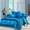 Turquoise Blue, variant on Roch Linen Silk Satin Comforter Twin/Twin XL | Box Stitched | 300 GSM | Down Alternative Comforter | Luxurious Hotel Quality Quilt | Machine Washable | Ultra Soft Fluffy Bedding (Turquoise Blue)
