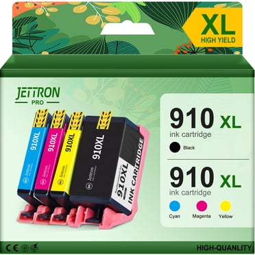 910XL Ink for HP 910 910XL Ink Cartridges Combo Pack Work for OfficeJet Pro 8020 8028 8035 8025 OfficeJet 8022 8010 8015 8018 Printer ( Black,Cyan,Magenta,Yellow)