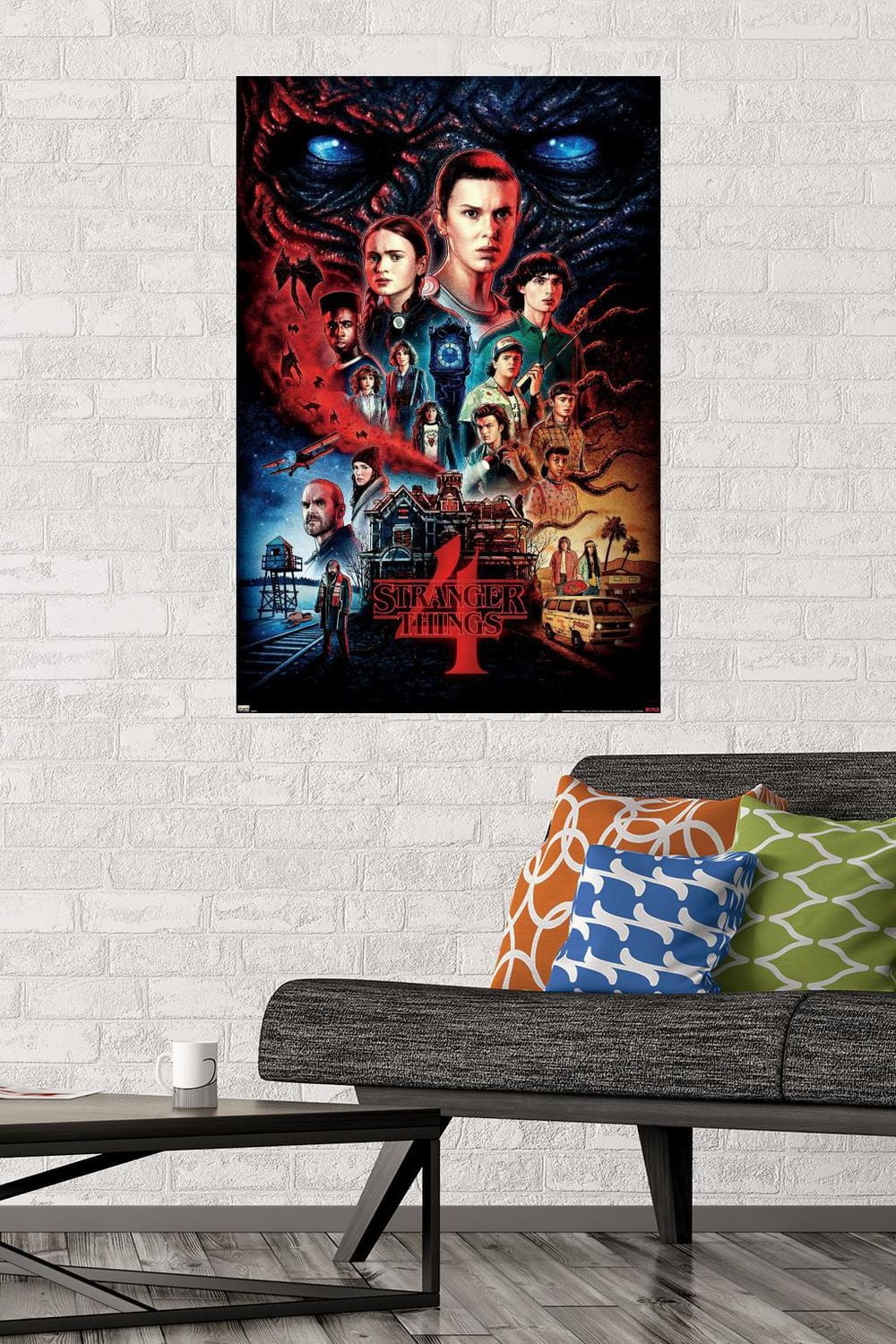 Netflix Stranger Things: Season 4 - One Sheet Wall Poster, 22.375" x 34" Framed