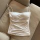 thumbnail image 1 of Nueva camiseta Halter para mujer, tendencia de estilo coreano de verano, sujetador incorporado a la moda para mujer, camiseta sin mangas informal elástica para la playa para mujer todos los días, 1 of 5