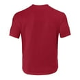 thumbnail image 5 of Curuila Mens T Shirt Casual Loose Fit Breathable Pocket Short Sleeve Crew Neck Solid Color Summer Tops Red Size 3Xl, 5 of 5