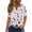 Light Blue(American Flag Stars), variant on Iaqnaocc 4th Of July Shirts for Women Short Sleeve Button V Neck Independence Day American Flag Stars Tops Vintage Summer Freedom T Shirts for Women Light Blue XL