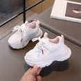 thumbnail image 2 of WNVMWI Children Mesh Platform Sneakers Toddler Girls Workout Shoes Witrh Hook And Loop Kids Casual Walking Sneaker Pink Sizs 8, 2 of 5