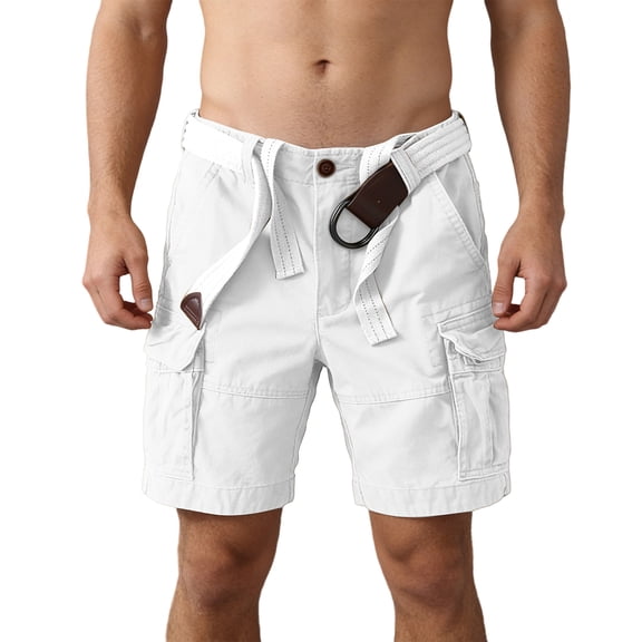 Mens Cargo Shorts Outdoor Hiking Work Shorts Multi Pockets Casual Loose fit Shorts for Men