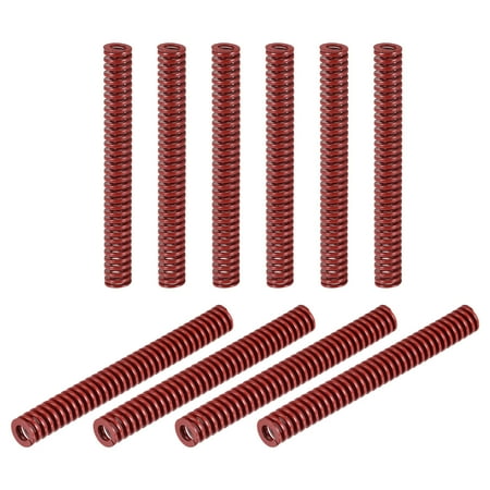 

Die Spring 10 Pack 10mm OD 90mm Long Stamping Medium Load Compression Red