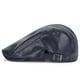 thumbnail image 4 of Boina informal de cuero sólido para hombre, estilo antiguo, combina con todo, ideal para parejas, de rayón., 4 of 4