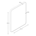 thumbnail image 3 of Espejo Hometrends Decorativo Rectangular Aluminio Negro 48.7 x 60.5 cm, 3 of 4
