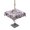 Off-White, variant on Square Outdoor Tablecloth with Umbrella Hole Purple Plum Blossoms Outside Table Cloth Waterproof Patio Table Cover Vintage Farmhouse Flower Watercolor Zipper Tablecloths for Picnic Camping 54x54 Inch