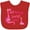 Red, variant on Inktastic My Nanny Loves Me Girls Baby Bib