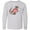 AC-Heather Grey, variant on Inktastic Cute Smiling Valentine's Day Otter with Heart Long Sleeve Youth T-Shirt