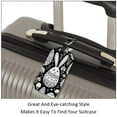 thumbnail image 3 of Square 2Pack PU Leather Easter Egg Cruise Luggage Tag with Privacy Cover and Name ID Tag for Travel Handbags Backpacks Luggage Tags, 3 of 6
