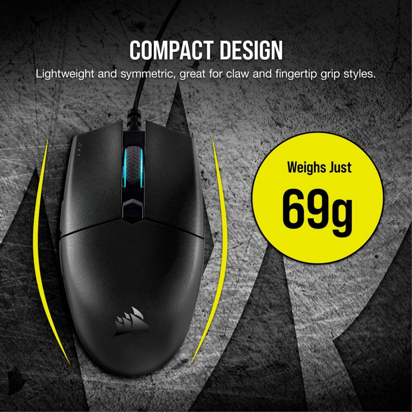 Corsair Katar Pro Ultra-Light Wired Gaming Mouse - Black