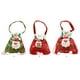 thumbnail image 3 of Ounissouiy Bolsas de Navidad con cordón, soporte para dulces con asa, Navidad, Papá Noel, muñeco de nieve, bolso de mano, decoración de Kits de decoración para fiestas Rojo/Papá Noel, 3 of 6