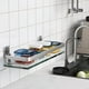 thumbnail image 5 of Estante de pared Danpoo de vidrio templado transparente para baño y cocina, 5 of 7