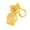 Yellow#03, variant on Bear Shaped Squishy Fidget Toys for Adults, Maltose Slow Rebound TPR Tactile Gadget, 2.76 by 0.79 Inch Handheld Desktop Indoor Accessory