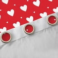 thumbnail image 4 of Homewish Cartoon Heart Pattern Black Out Curtains,Valentine'S Day Loves Curtains Pack of 2 (42x63 Each),White Red Bedroom Curtains For Girls Teens,Microfiber Bedroom Decor, 4 of 6
