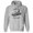 Grey, variant on Never Better Skeleton Hoodie Sweatshirt Unisex Large White
