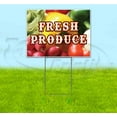thumbnail image 1 of Fresh Produce (18" x 24") Yard Sign, Includes Metal Step Stake, 1 of 6