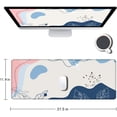 thumbnail image 2 of Large Gaming Mouse Pad - Colorful Leaves, Non-Slip Rubber Base, Stitched Edge, Wristing Pad for Gamer, Office & Home, 11.81"x31.50"x0.12", Durable and Stylish, 2 of 6